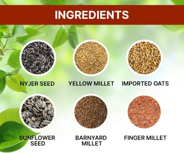 BOLTZ All Life Stages Bird Food for Budgies - Mix Seeds, Medium, 1200 g - Image 3