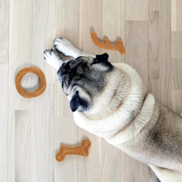 x FOFOS Woodplay Stix Dog Chew Toys Set of 3 - Brown - Image 2